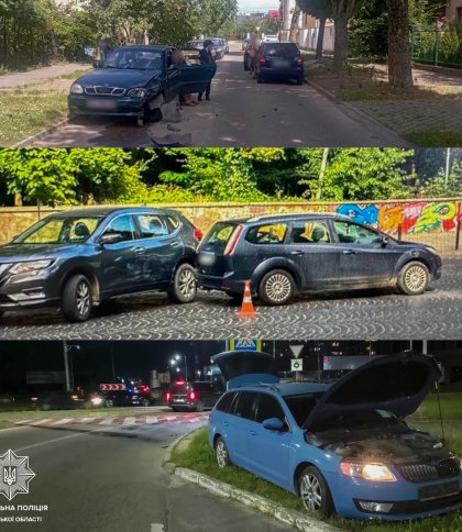 На вихідних у Львові троє п’яних водіїв вчинили ДТП