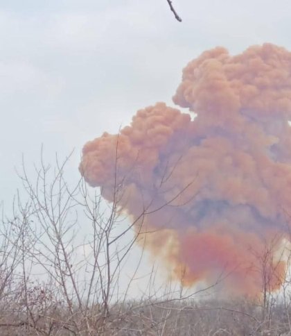 На Луганщині ворожий снаряд влучив в цистерну з азотною кислотою