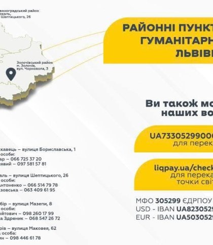 На Львівщині запрацювали штаби гуманітарної допомоги