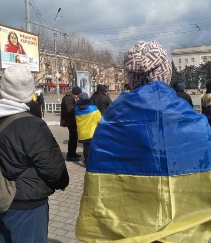 У Херсоні окупанти розігнали мітинг проти "референдуму": четверо постраждалих