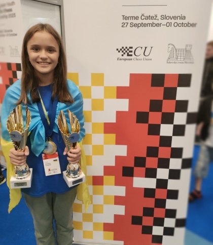 Юна шахістка з Львівщини взяла два “золота” на чемпіонаті Європи