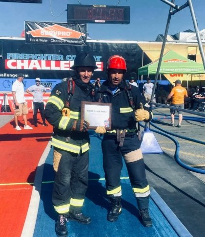 Рятувальник з України встановив світовий рекорд на міжнародних змаганнях пожежників