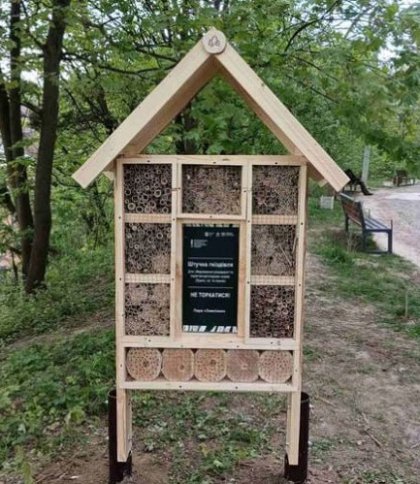 У львівському парку зробили будиночок для комах