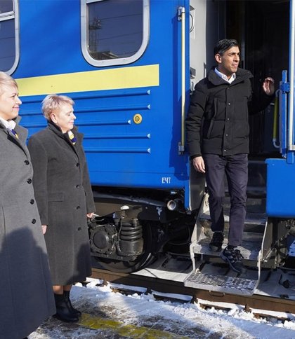 Прем’єр-міністр Великої Британії Ріші Сунак прибув до Києва, 12 січня 2024, фото «Суспільного»