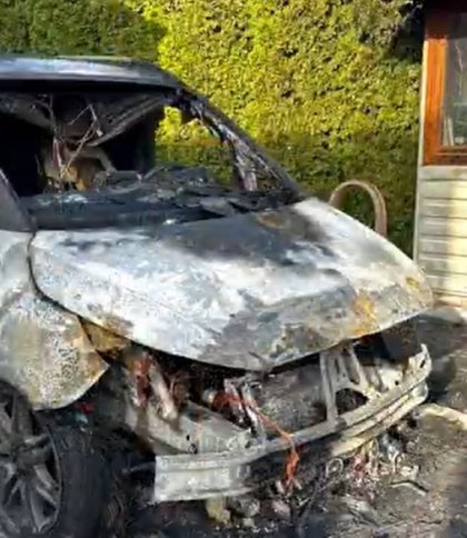 Лісова мафія атакує: в Ужгороді спалили авто секретаря міськради