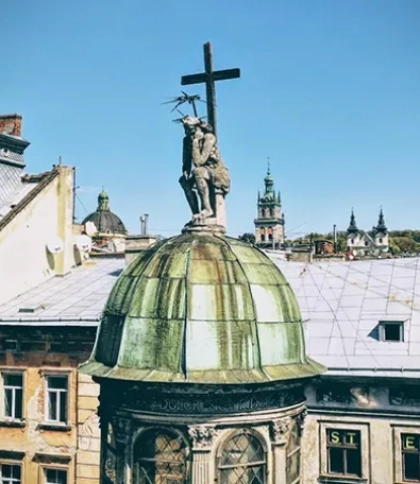 У Львові представлять відреставровану скульптуру Скорботного Христа з каплиці Боїмів
