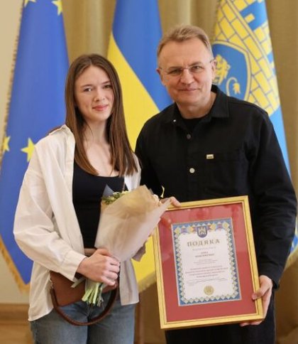 Фехтувальниця Анна Максименко отримала від Львова відзнаку і понад 100 тис. грн