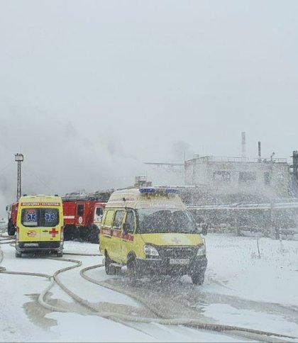 Пожежа на нафтопереробному заводі в Іркутську