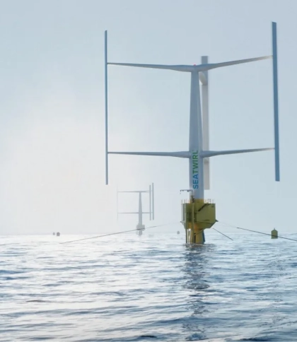 У Швеції вперше замовили плавучу вітрових турбін з вертикальною віссю