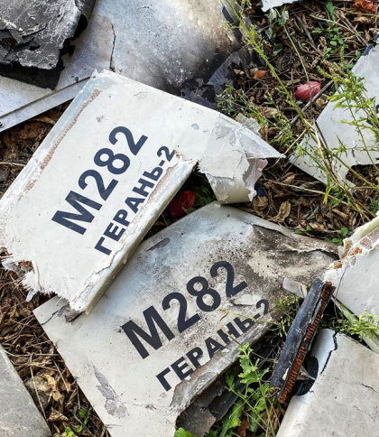 В полі біля села на Львівщині знайшли уламки дрона “Герань 2”