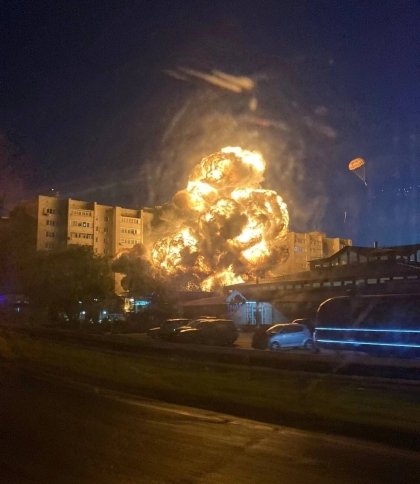 У росії винищувач впав на житловий будинок: пролунали вибухи та почалася пожежа