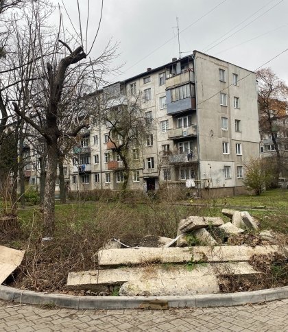 У Львові просять навести лад з деревами і бетонними блоками між будинками на проспекті Чорновола (фото)