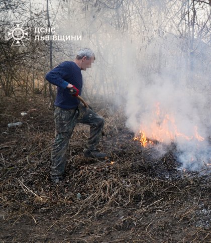 На Львівщині понад пів сотні людей оштрафували за паління сухостою