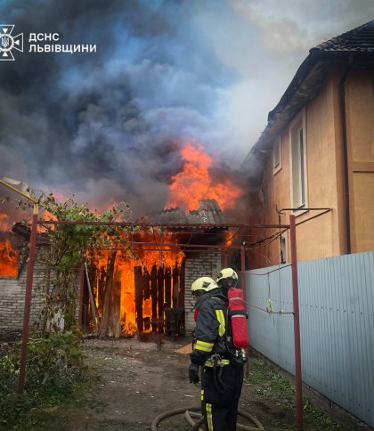 Пожежа в Червоноградському районі.