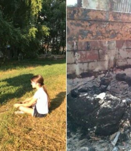 У Гостомелі російські варвари живцем спалили прив’язаних коней