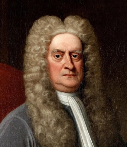 Ісаак Ньютон зоображений на старій картині Фото: Вікіпедія