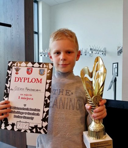 Юний шахіст із Львівщини виграв турнір у Польщі