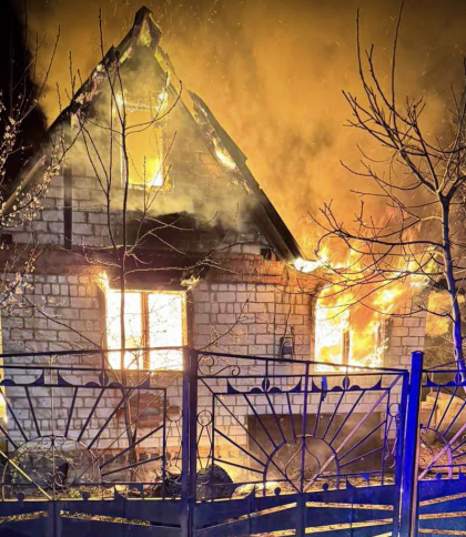 Пожежа у дачному будинку на Львівщині. Фото: ДСНС