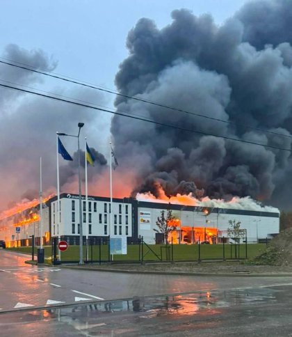 Горить індустріальний парк біля Львова — наслідки атаки