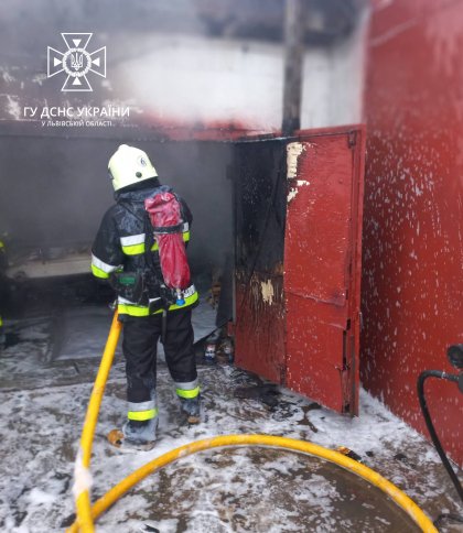 У Бориславі внаслідок пожежі у гаражі згорів автомобіль ВАЗ