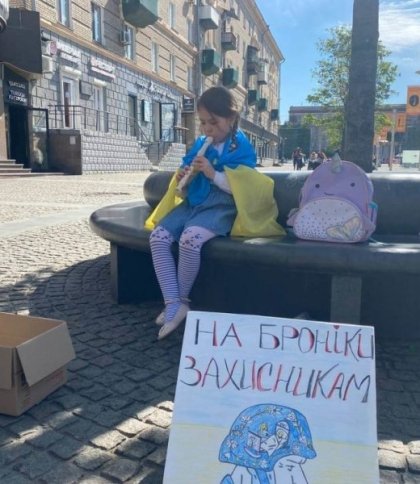 Маленька волонтерка: шестирічна Соломія з Дніпра передала ЗСУ 118 тисяч гривень (відео)