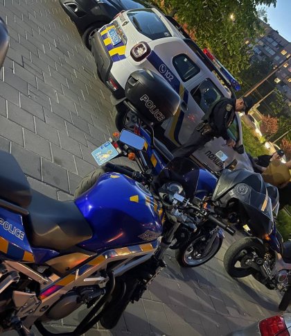 Львівський мотопатруль спіймав мотоцикліста без шолома та прав