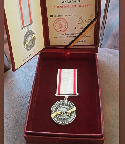 Медаллю “За врятоване життя” нагородили військового медика зі Львівщини
