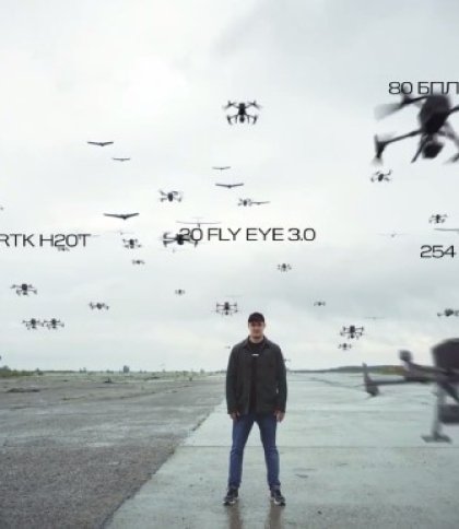 Армія дронів у небі: міністр цифрової трансформації показав, який вигляд мають одночасно запущені пів тисячі БПЛА