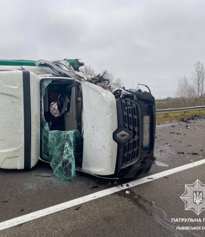 Через серйозну ДТП біля Буська ускладнений рух трасою Київ — Чоп