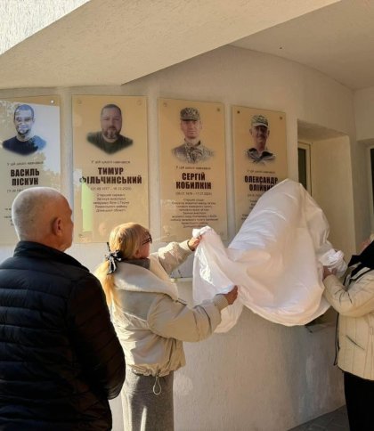 На Стрийщині встановили меморіальні таблиці на честь загиблих воїнів