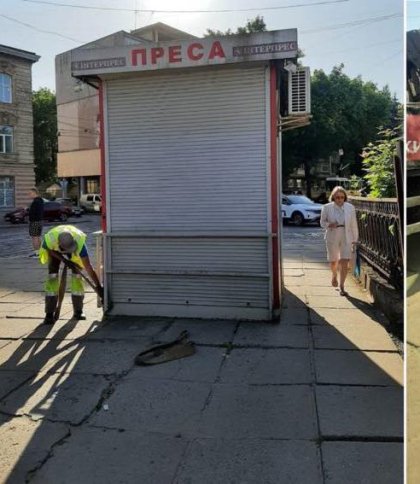 У Львові демонтували закинутий кіоск біля оновленого трамвайного депо