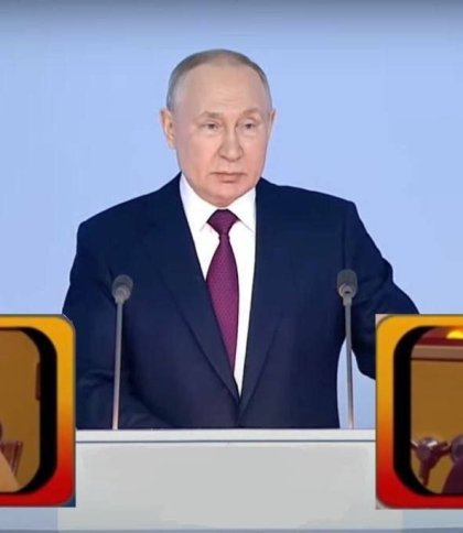 «Кхе-кхе» — найголовніше з виступу Путіна: як соцмережі відреагували на промову російського диктатора