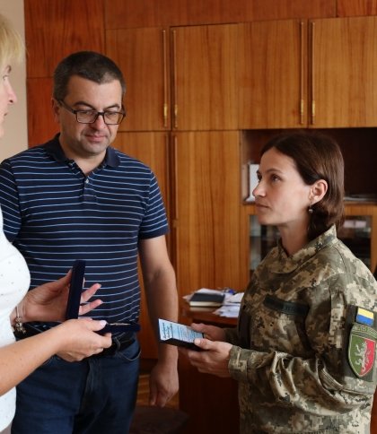 На Львівщині військового посмертно нагородили медаллю “Хрест Патріота України”