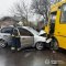 У Новому Селі внаслідок лобового зіткнення маршрутки і легковика четверо постраждалих