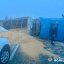 Негода на Одещині: перекинулася вантажівка із зерном, у снігу застрягла карета “швидкої допомоги” (ВІДЕО)