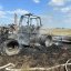 На Львівщині палав трактор: згорів разом з косаркою
