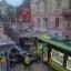 У Львові водійка трамвая на швидкості протаранила легковик і в’їхала в інший трамвай