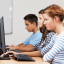 Учні за комп'ютерами