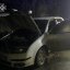 На Львівщині під час руху загорілась «Skoda Fabia», пожежу гасили рятувальники (фото)
