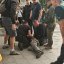 Затриманого на мітингу у Львові чоловіка з ножем перевели до лікарні