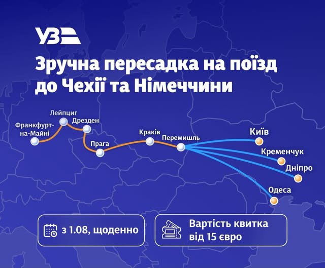 З 1 серпня зі Львова до Німеччини можна буде добратись поїздом – 01