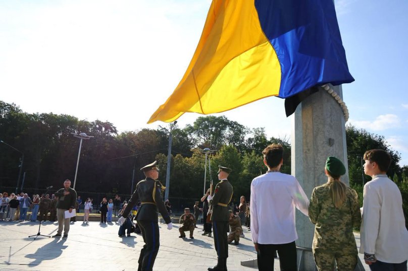 На Львівщині підняли Прапор Надії на підтримку полонених і зниклих безвісти – 01