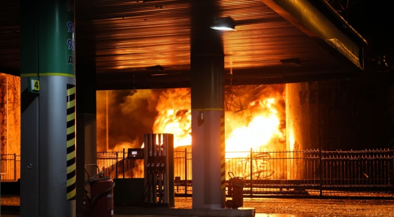 Пожежа на нафтобазі у т. о. Донецьку