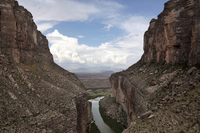 Річка Ріу Гранде, регіон Біг – Бенд, природний кордон між США та Мексикою