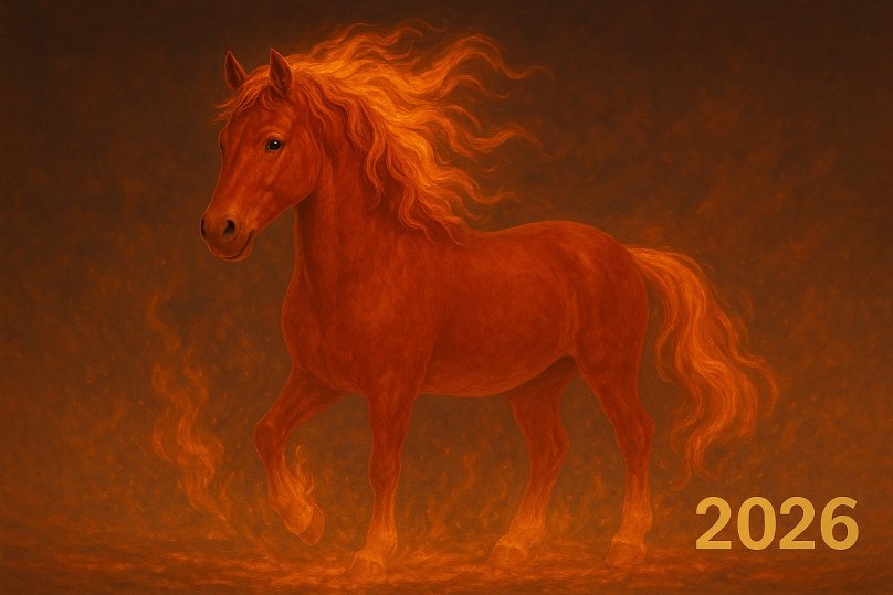 2026 – рік Червоного Вогняного Коня: характер, щасливі кольори та передбачення – 01