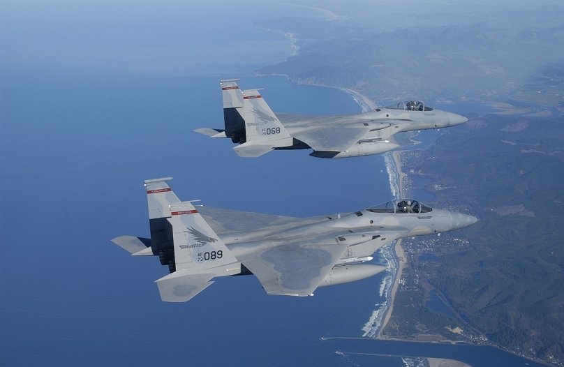 F-15 ВВС США в небі над Орегоном