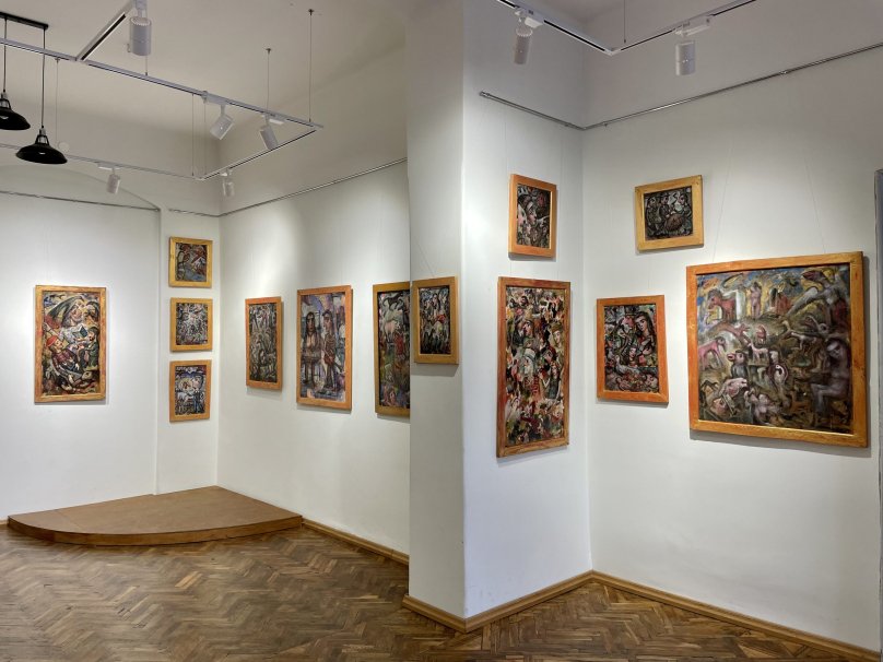 Виставка робіт Лева Скопа. Фото: Дрогобицька міська рада