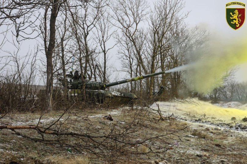 Постріл українського танка. Фото: 24-та ОМБр імені короля Данила
