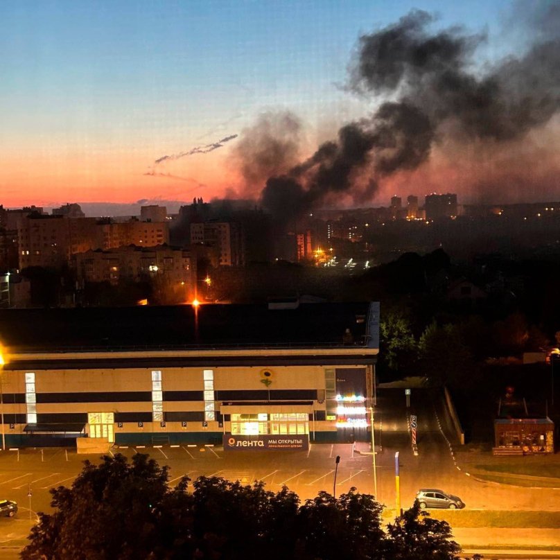 Пожежа в Бєлгороді, фото: Astra