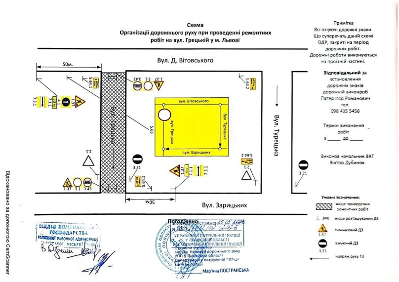 Схема об’їзду на час ремонту